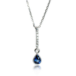 Diamantový náhrdelník so zafírom LNL379.OD