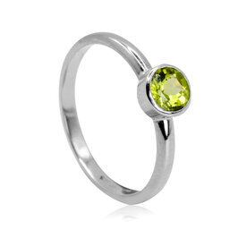 Zlatý prsteň s olivínom LRG719.WS